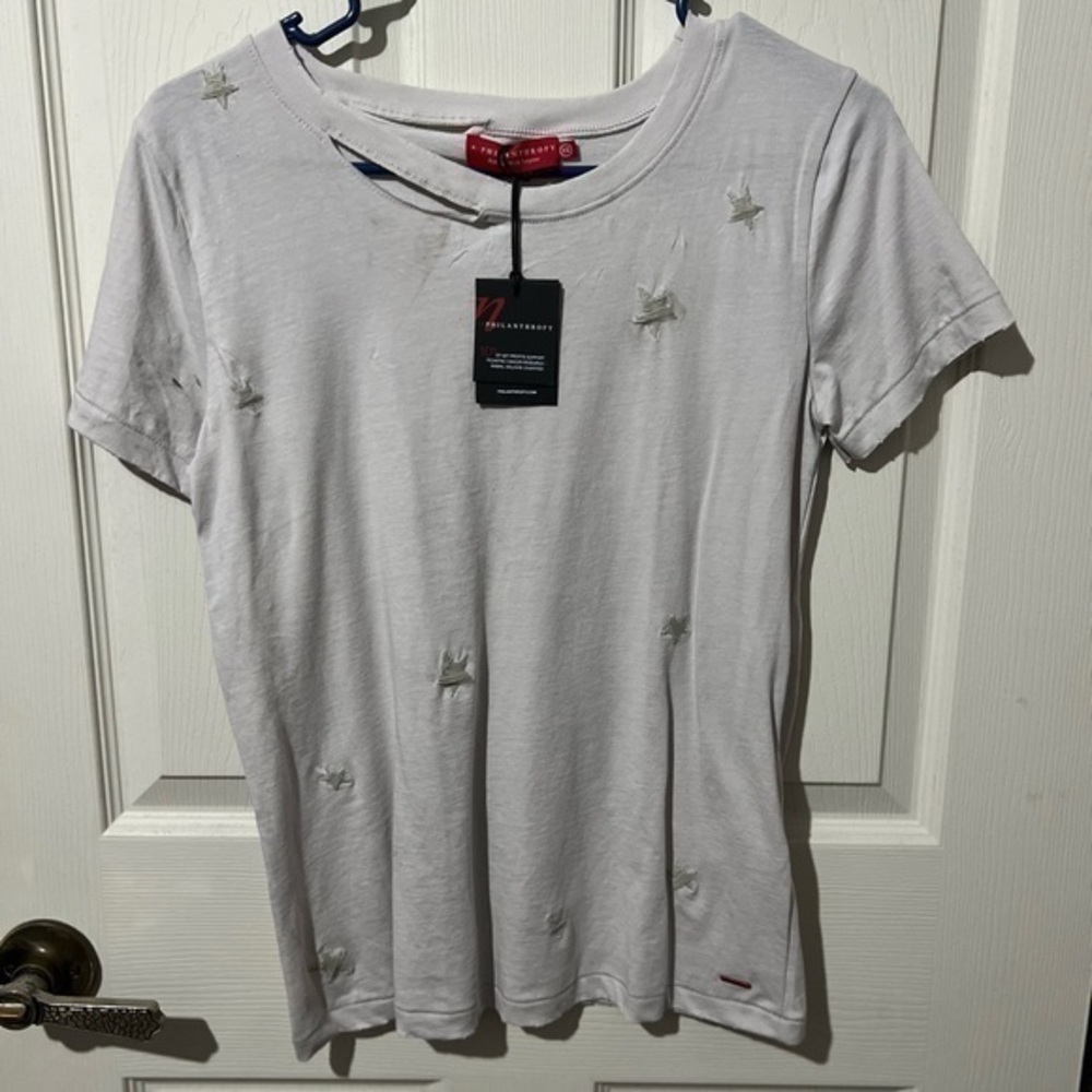 n:PHILANTHROPY grey t-shirt with stars